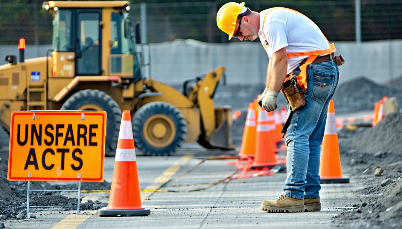 what is an example of an unsafe act?