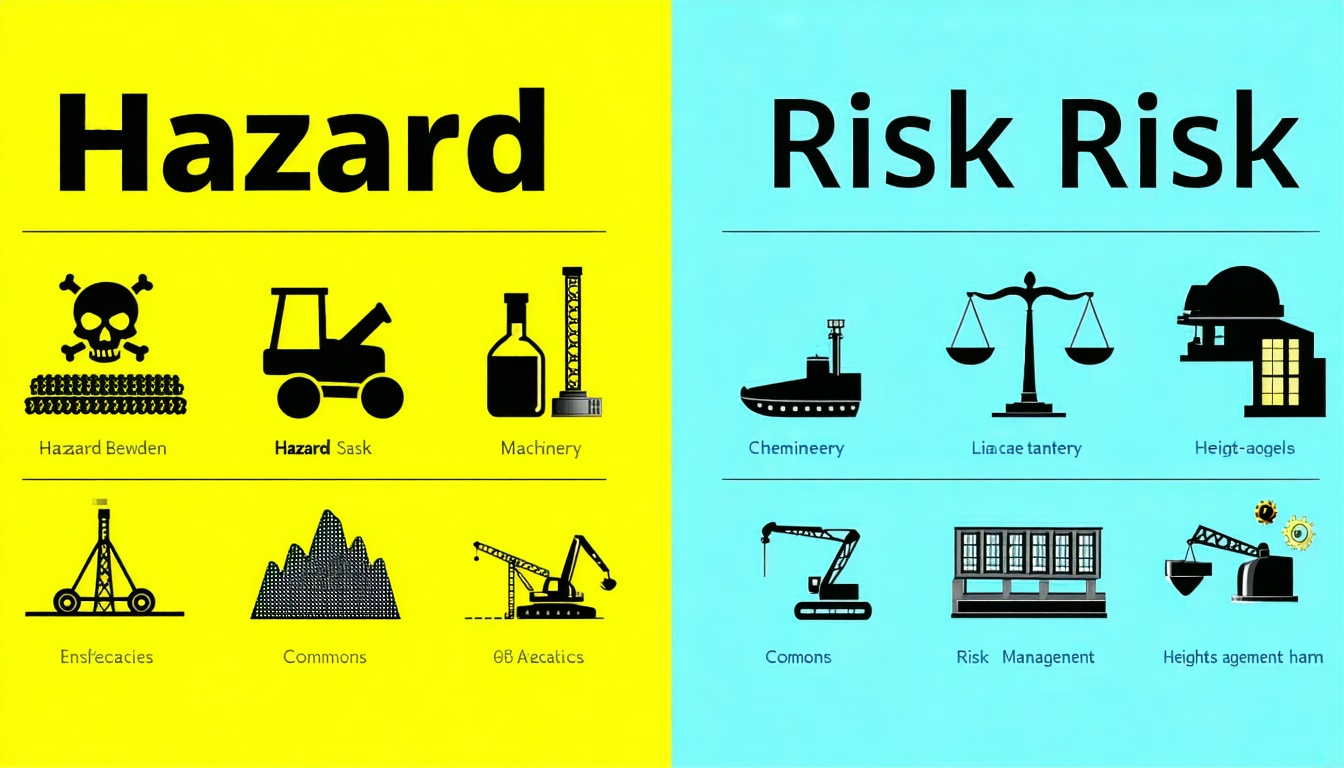 what is the difference between a hazard and a risk?